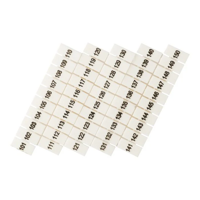Маркеры для JXB-ST 2,5 с нумерацией 100-150 (100 шт.) PROxima zb-st-2.5-100-150