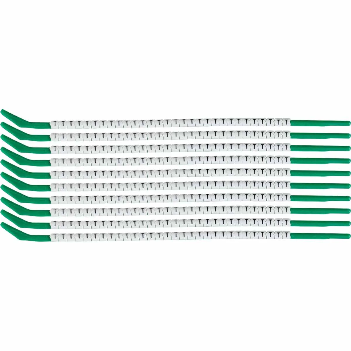 brd133179 - SCN-09-T клипсы белые, 300шт/упак, для провода 2,5-3,0мм диаметра, легенда T