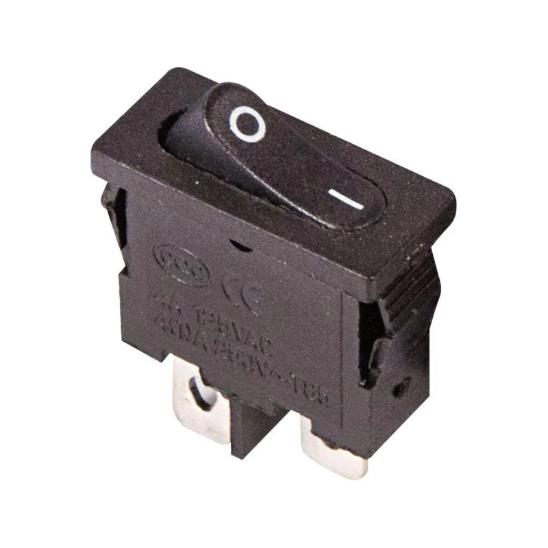 RWB-103 черный - Выключатель клавишный ON-OFF (2c) 6А 250В