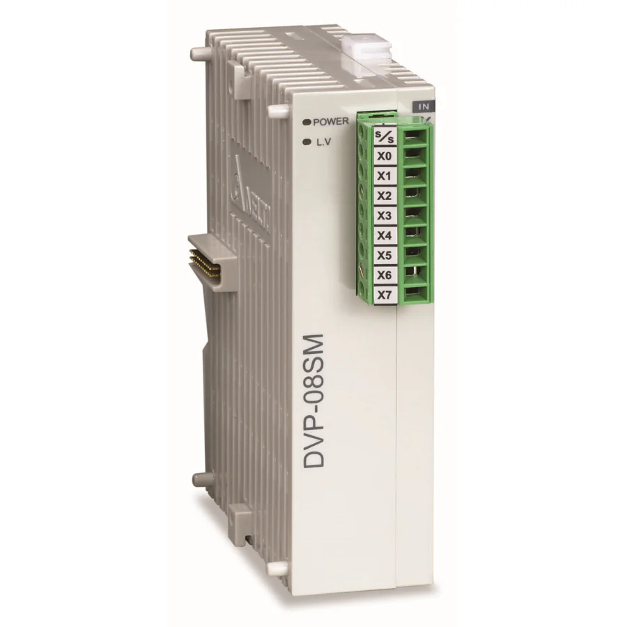 Модуль дискретных входов DVP08SM10N - Модуль дискретных входов: 8DI, 120V AC Power, SLIM