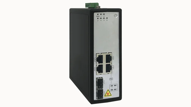 Коммутатор неупр. DSW-A6K2040P - Коммутатор неуправляемый, 2 порта RJ-45, 10/100/1000BaseT, 2 порта SFP, номинальное напряжение 12/24/48 VDC и 24 VAC, IP30, рабочая температура: -40°C~+75°C, монтаж DIN35