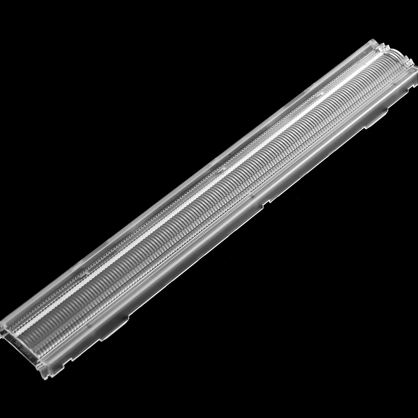 ASL280D40HXXLED90G - Линейная линза для светодиодов 2835/3030/5630, 90%, ~90°, 280mm H:40mm (ZHAGA standard), PMMA