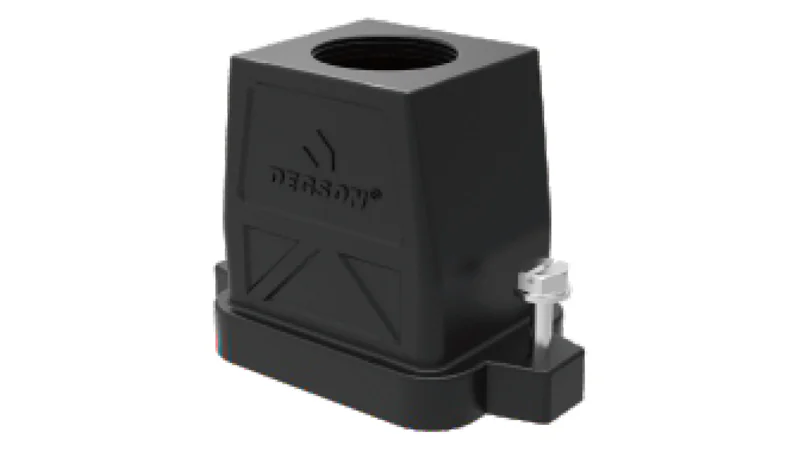 Крышка разъема DP6B-TEH-2S-PG21 - Крышка разъема на кабель, типоразмер 6B, стандартное исполнение, без уплотнителя, 1 отверстие с резьбой для кабельных вводов PG21, с верхним расположением, винтовая фиксация разъемного соединения, материал корпуса: алюмин