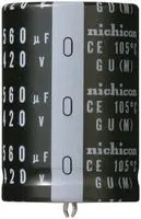 LGU2G101MELZ - Конденсатор алюминиевый электролитический 100мкФ 400В ±20% (22 X 30мм) защелкиваемые выводы 10мм 700мА 3000час 105°С россыпь