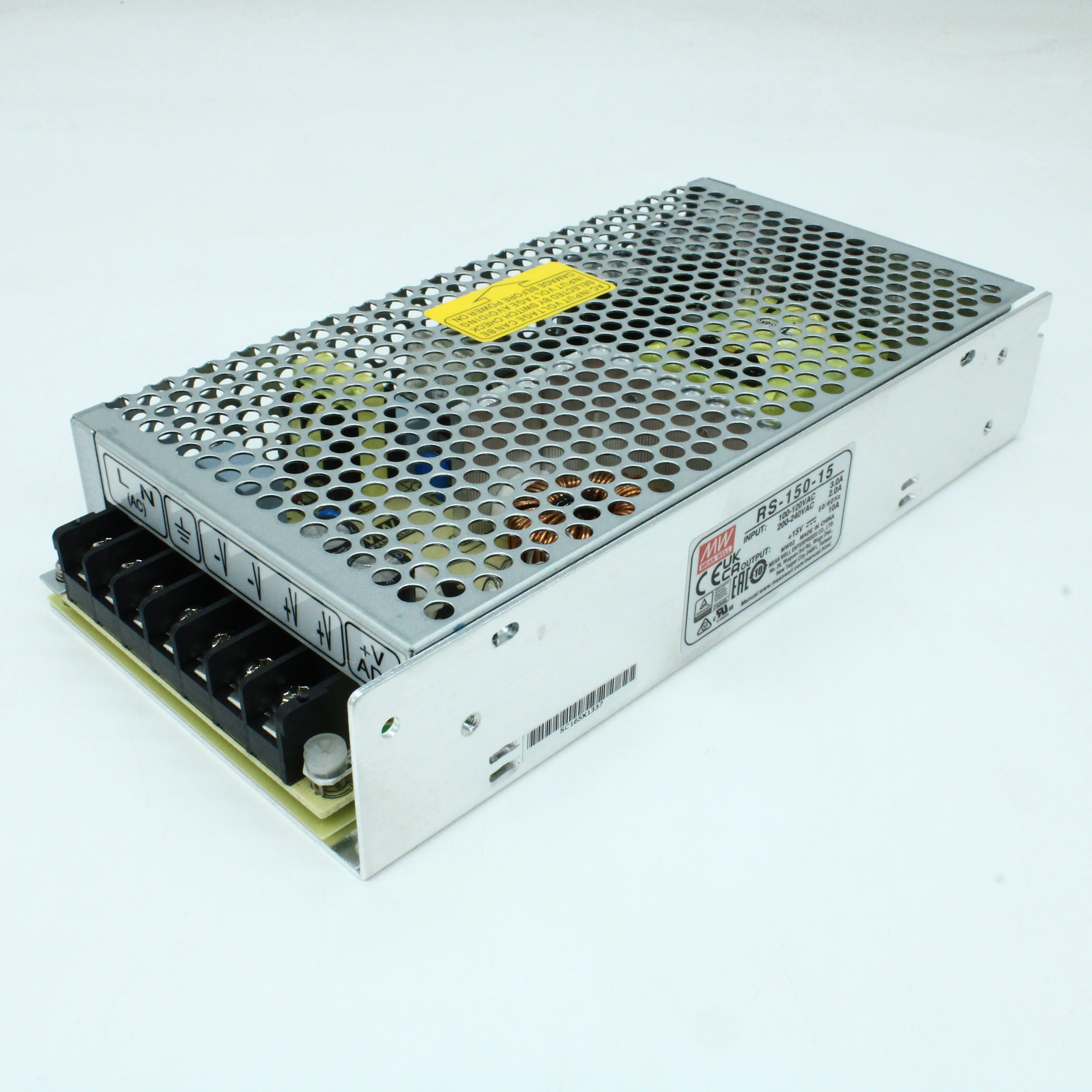 RS-150-15 - Преобразователь AC/DC в корпусе. Возможно применение вместо NES-150-15. Возможна замена на LRS-150-15, RSP-150-15, HRP-150-15