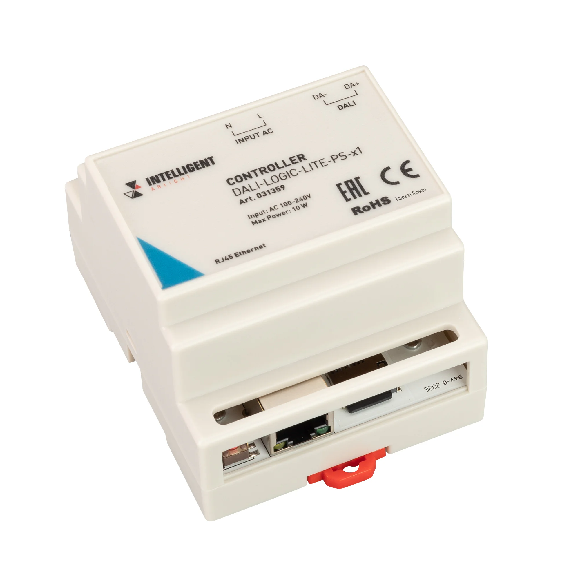 INTELLIGENT ARLIGHT Контроллер DALI-LOGIC-LITE-PS-x1 (230B, Ethernet) 031359 - Контроллер DALI для управления и настройки линии DALI на 64 адреса. Мощное программное обеспечение позволяет настраивать все устройства на линии, включая панели управления и да