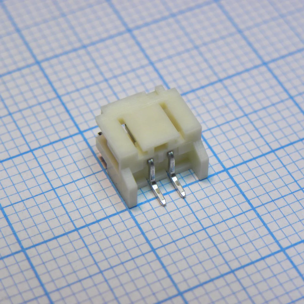 S2B-PH-SM4-TB (LF)(SN) - Разъем штыревой 2pin, однорядный, боковой, шаг 2мм SMD