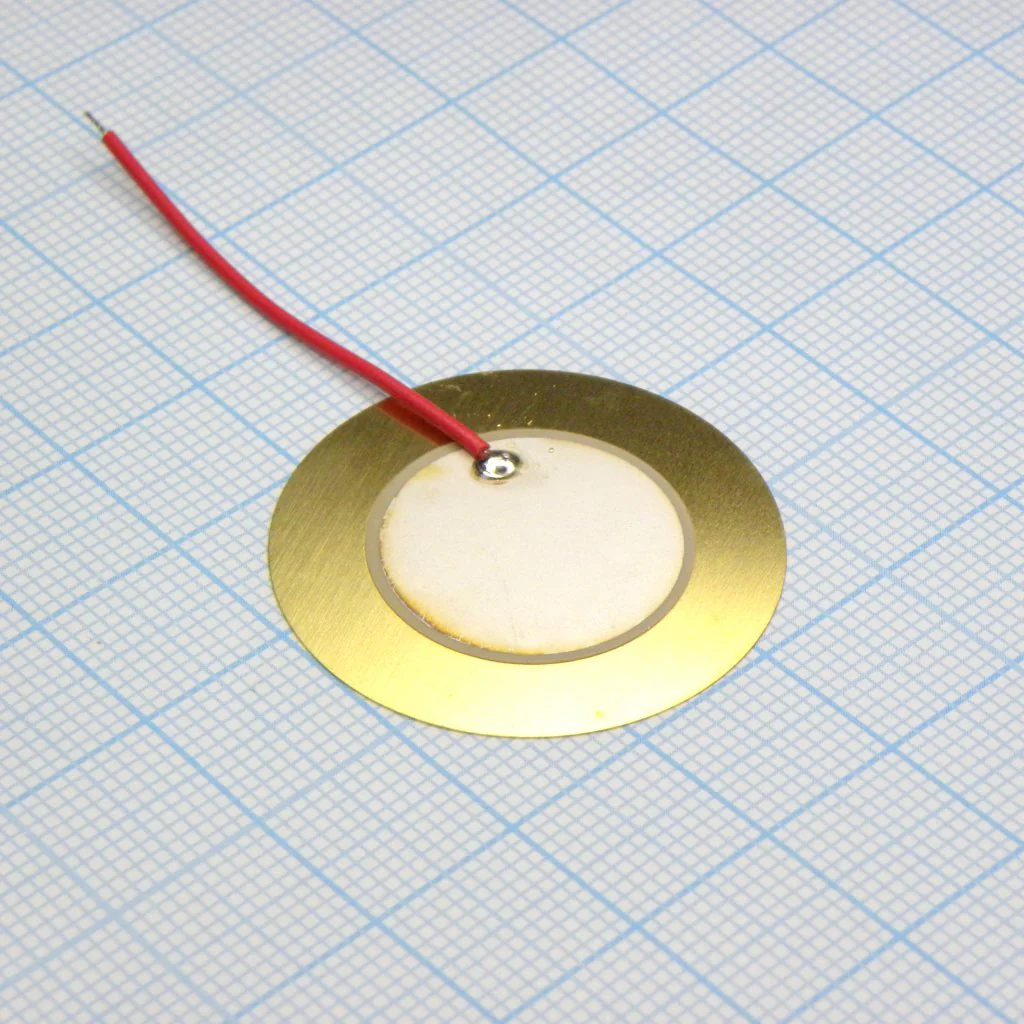 FML-31T-4.0A1-35 - Пьезо-элемент 4.0kHz  Cсоб=45nf  D=31.0  t=0.24 длина выводов 35мм