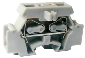 Клемма MINI UJ2-2.5N - Мини клемма, тип фиксации провода: пружинный, номинальное сечение: 2,5 мм кв., 24A, 500V, ширина: 6 цвет: серый тип монтажа: в зависимости от торцевой крышки