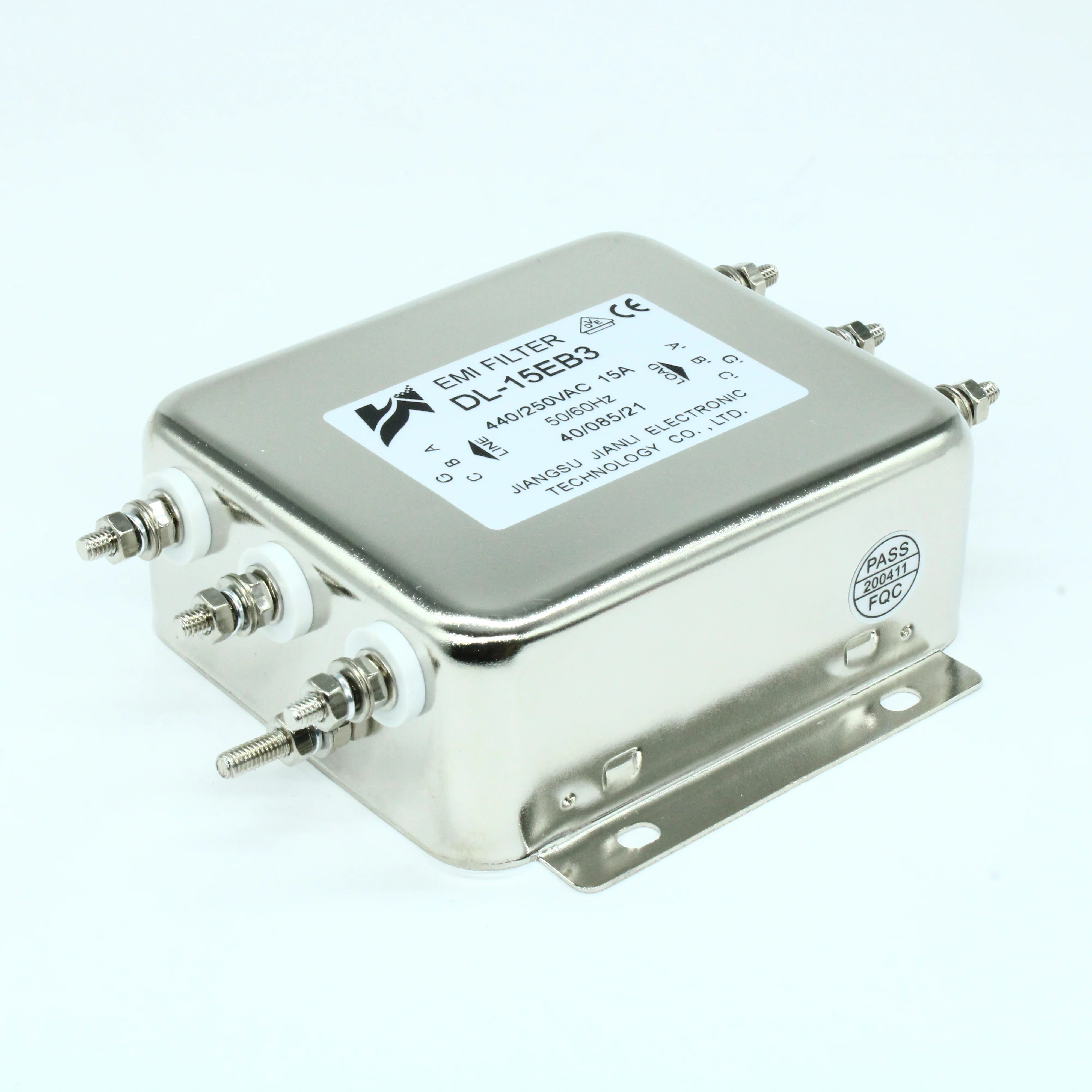 DL-15EB3 - Трехфазный сетевой фильтр 15А 380/220В