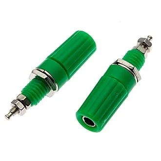 Z019 4MM BINDING POST GREEN - Клемма приборная Z019 4 мм, зеленый, на панель под пайку