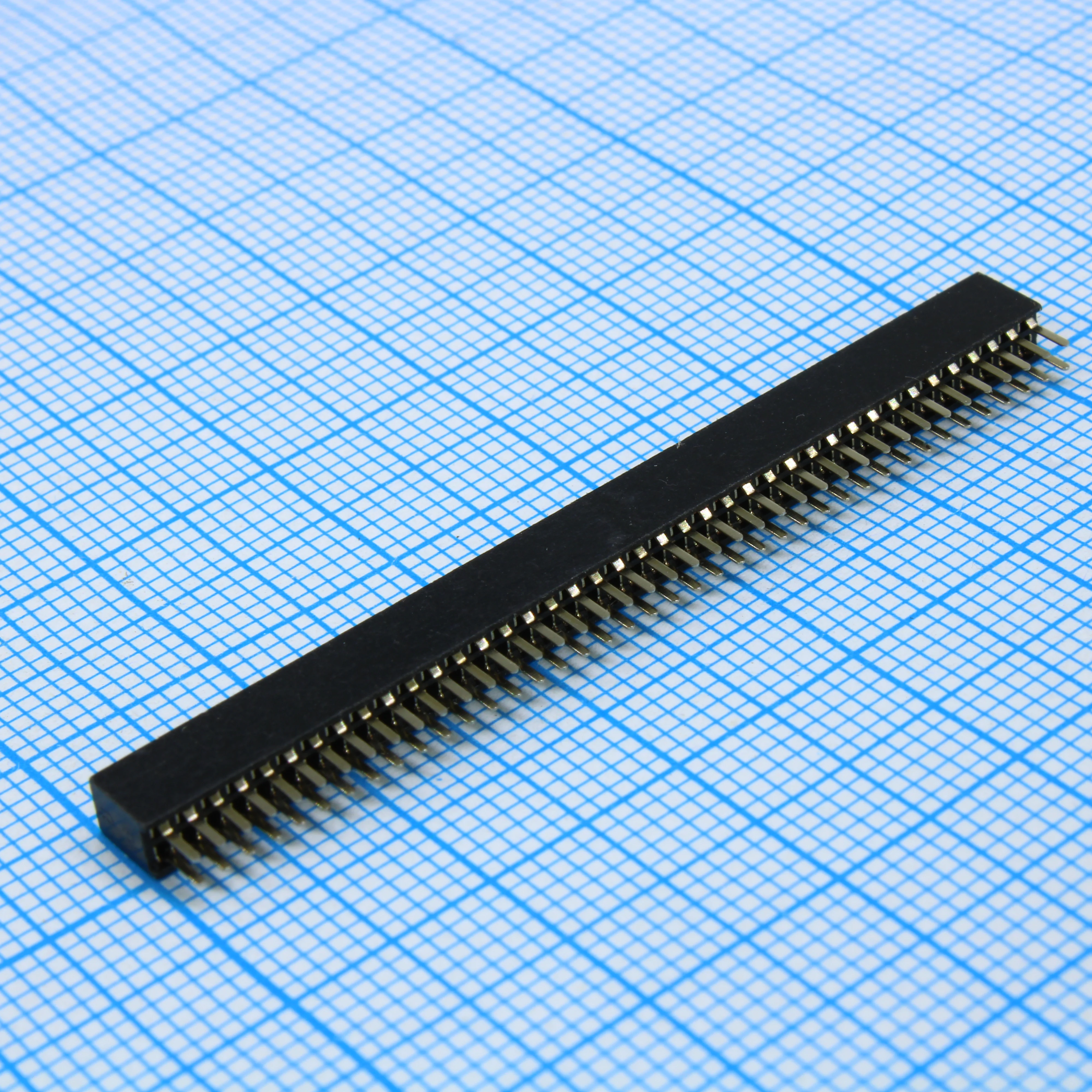 DS1065-03-2X40S8BV - Гнездо на плату 2х40 контактов, шаг 1.27мм, высота 4.40мм, монтаж в отверстие