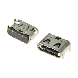 USB3.1 TYPE-C 06PF-073 - Разъём USB TYPE-C - розетка на плату, 6 контактов