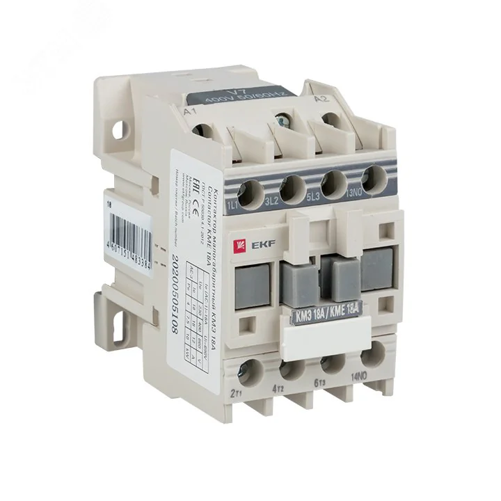 Контактор КМЭ 18А кат. 220В AC 1НО ctr-s-18-220