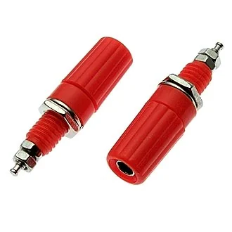 Z019 4MM BINDING POST RED - Клемма приборная Z019 4 мм, красный, на панель под пайку