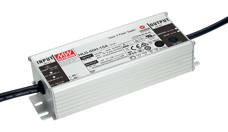 HLG-60H-42A - AC/DC драйвер электропитания светодиодов 600Вт Single 5-Pin