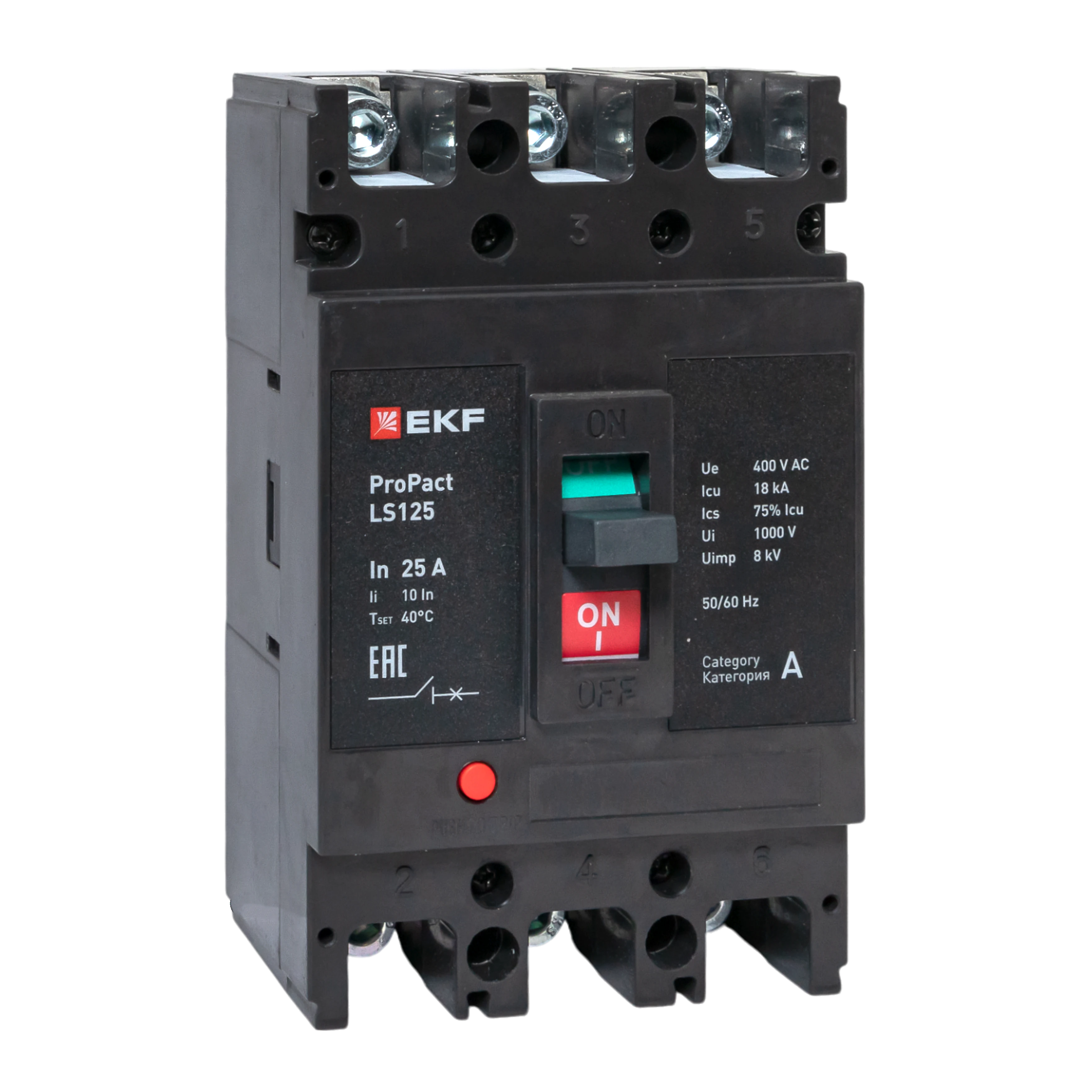 Автоматический выключатель LS125 18кА 3P 25А ProPact EKF