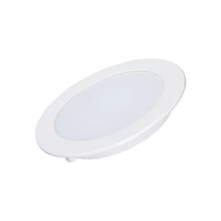 Светильник DL-BL125-9W Day White 021434 - Светодиодная панель 9Вт, корпус IP40 белый, круглый. Цвет ДНЕВНОЙ БЕЛЫЙ 4000K, св.поток 630-720лм, CRI(Ra)>80, угол 100°. Размер Ф125x22 мм, установка в отверстие 110 мм. Питание AC 230V, 9Вт, DC300mA 27...33V, др