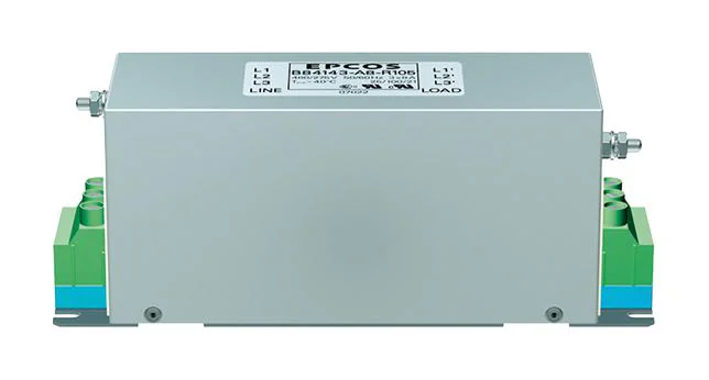 B84143A0008R105 - Фильтр линии питания ЭМС 50Гц/60Гц 8A 520В переменного тока клеммный блок фланцевое крепление