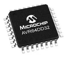 AVR64DD32-I/PT - 8-битные микроконтроллеры 64KB, 24MHz,TQFP32, 85C