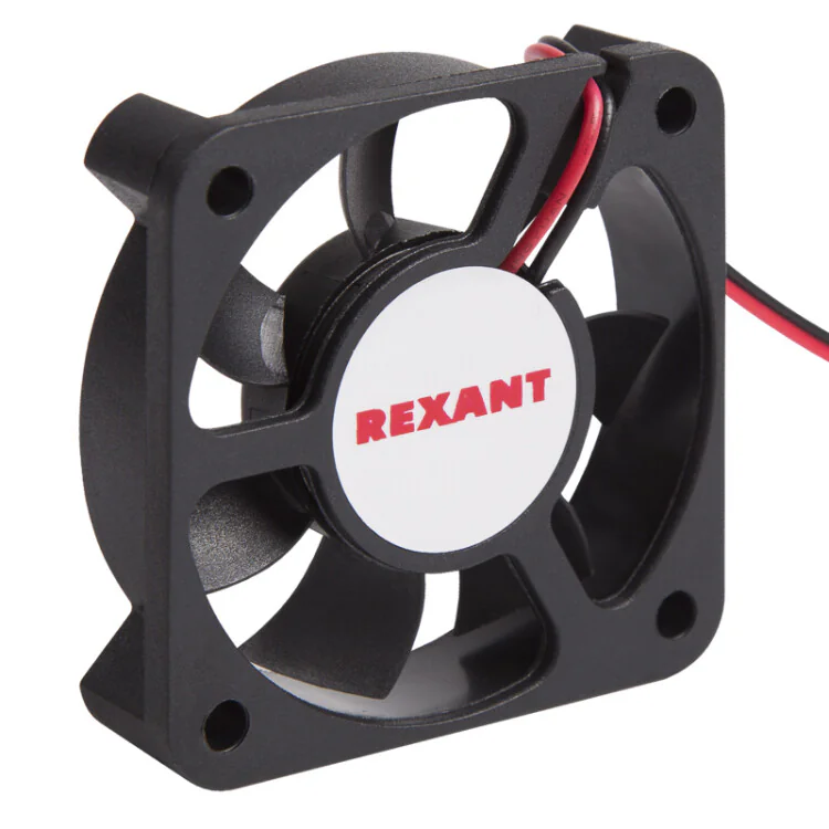 RX 5010MS 12VDC - Вентилятор 12В 50x50х10 S 4300 об/мин., 17.8м3/час, 24дБ, подшипник скольжения, тип вывода - провод