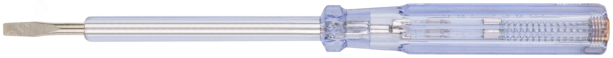 Отвертка индикаторная, белая ручка, 100-500 В, 190 мм 56529
