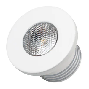 Светодиодный светильник LTM-R35WH 1W Warm White 30deg 020753 - Врезной круглый мебельный светильник 1Вт, корпус белый алюминий. Цвет ТЕПЛЫЙ БЕЛЫЙ 3000K. Светодиод 1х1W OSRAM. CRI>80, Св.поток 80-90лм, угол 30°. Питание 180-240VAC, 1Вт, 150mA 6-7V, драйвер