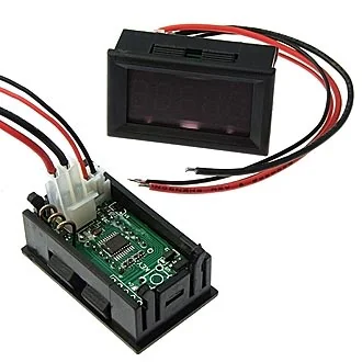0-3.0000ADC BLUE (48X29MM) - Амперметр DC 0-3А LED синий