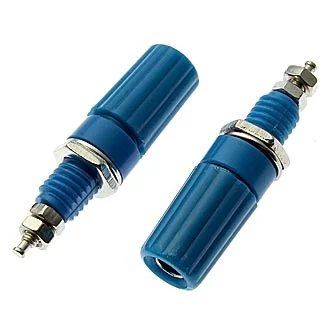 Z019 4MM BINDING POST BLUE - Клемма приборная Z019 4 мм, синий, на панель под пайку