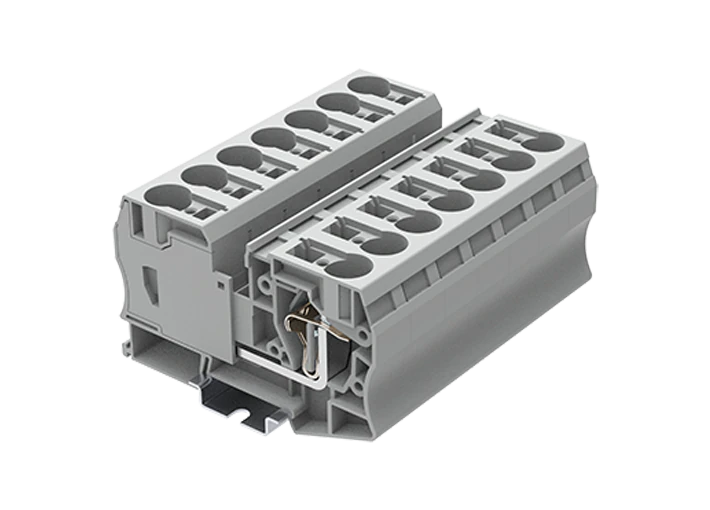 Проходная клемма TC35-2-GY - Проходная клемма, пружинный, номинальное сечение: 35 мм кв., 125A, 1000V, ширина: 16,1 мм, цвет: серый, тип монтажа: DIN 35