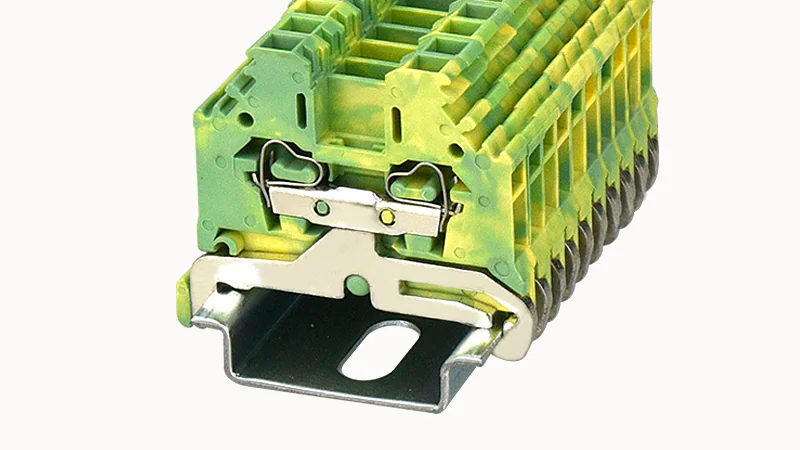 Заземляющая клемма WS2.5-SD-PE-01P-1C - Заземляющая клемма, тип фиксации провода: пружинный, номинальное сечение: 2,5 мм кв., ширина: 5 мм, цвет: желто-зеленый, тип монтажа: DIN35