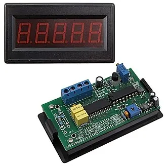 SM5D-DV20 - Цифровой LED вольтметр DC 0-19,99В ±0,5%, Uпит 5В, красный