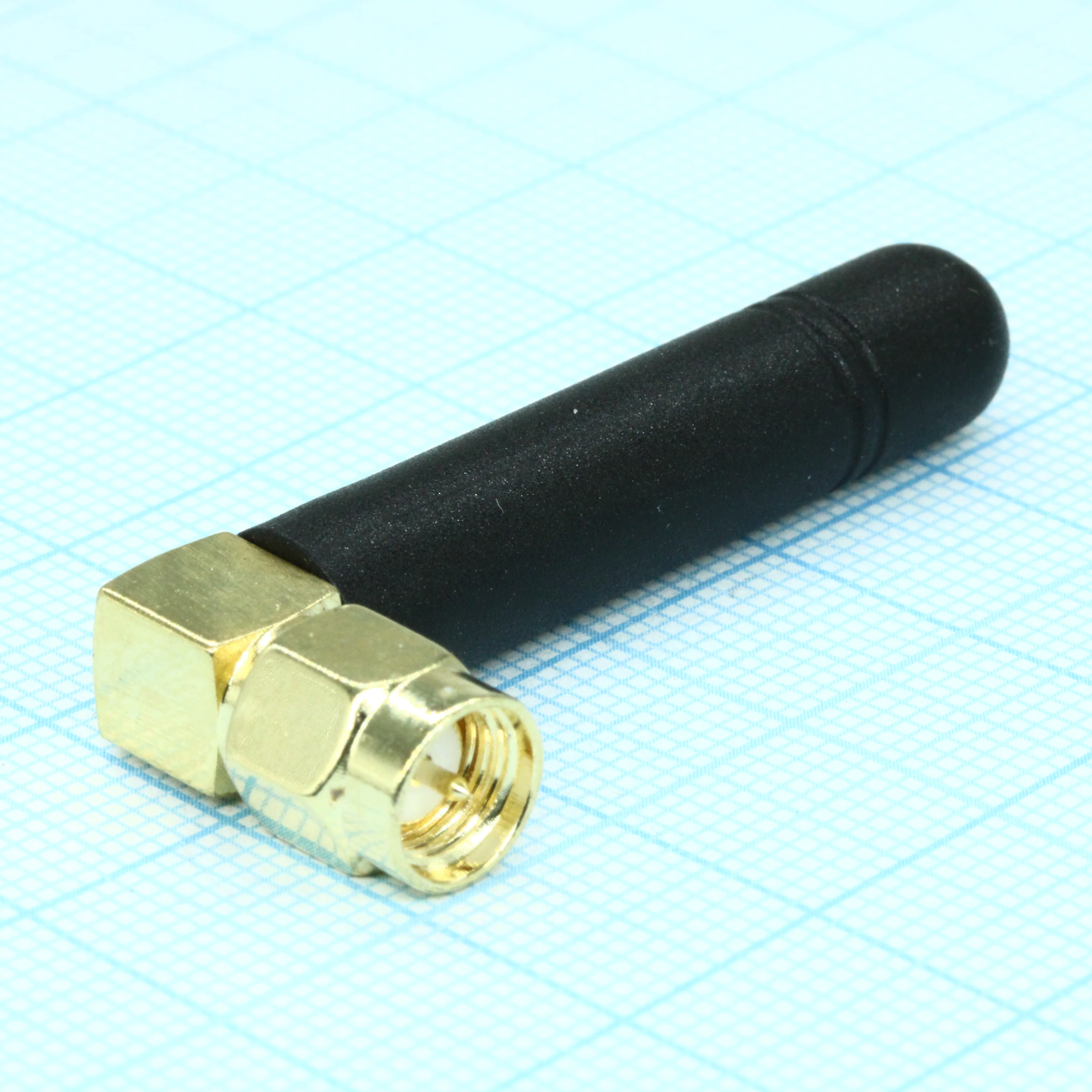 ANT 2.4 BY-2400-01 R/A SMA-M - Штыревая антенна на 2,4ГГц с SMA-M угловым разъемом, 50мм