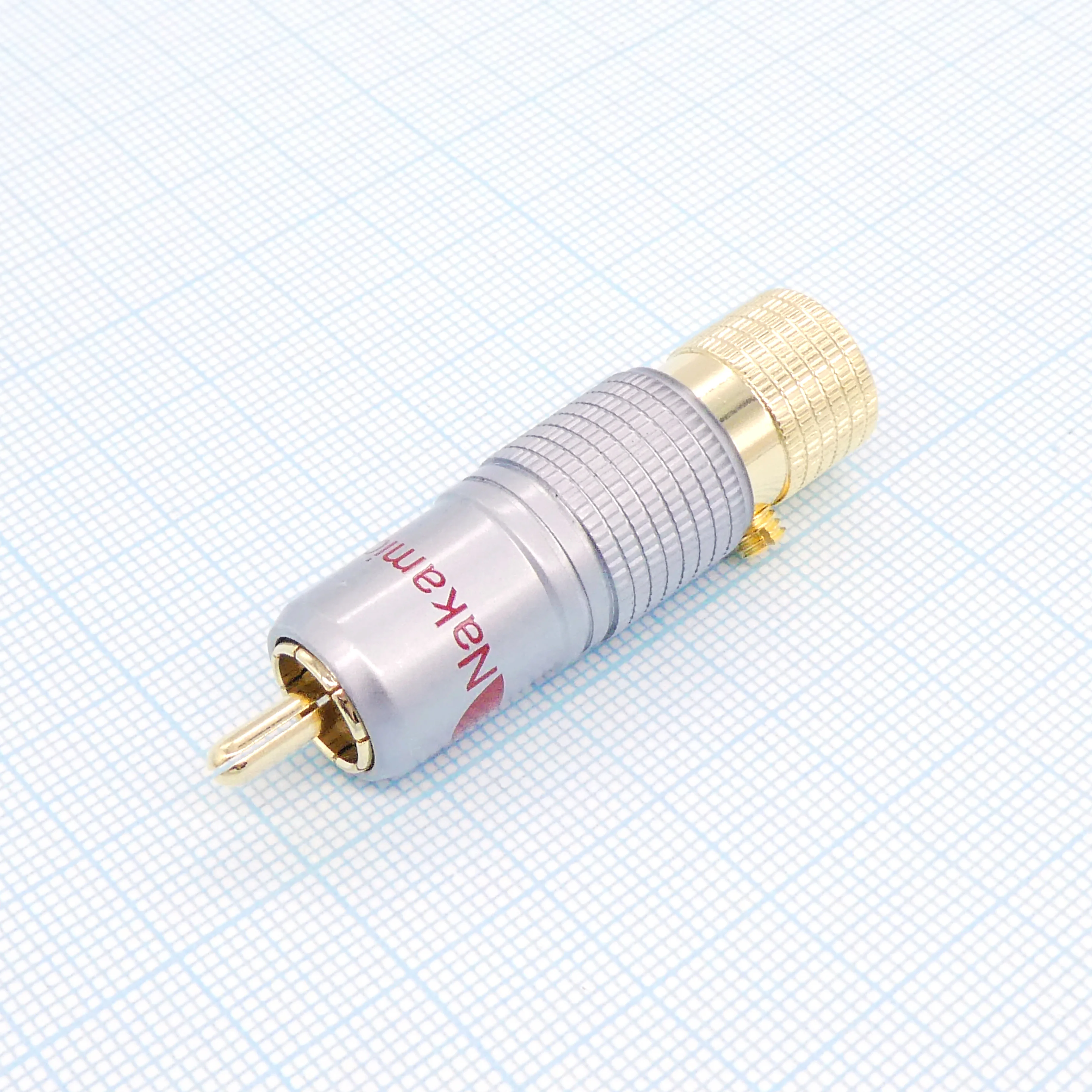 RCA280 Gold штырь RG213 - RCA штекер кабельный, разъем типа "тюльпан"