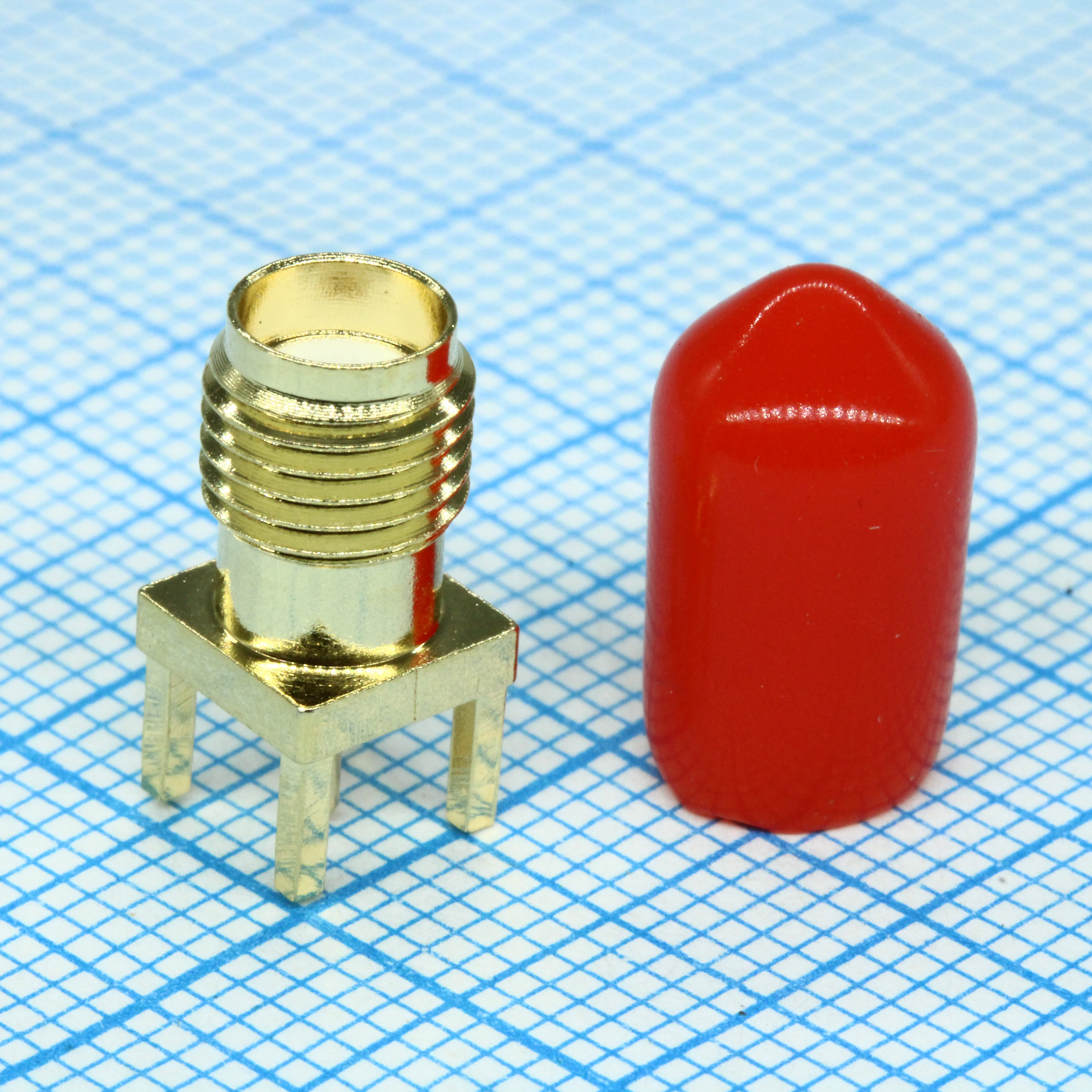 L-KLS1-SMA001 - Разъем SMA вертикальное гнездо на плату 13мм