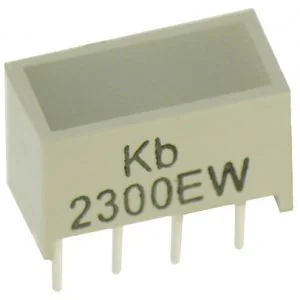 KB-2300EW - Светодиодный модуль 1хLEDх8,89х3,81мм/красный/625нм/8-40мкд/белый матовый