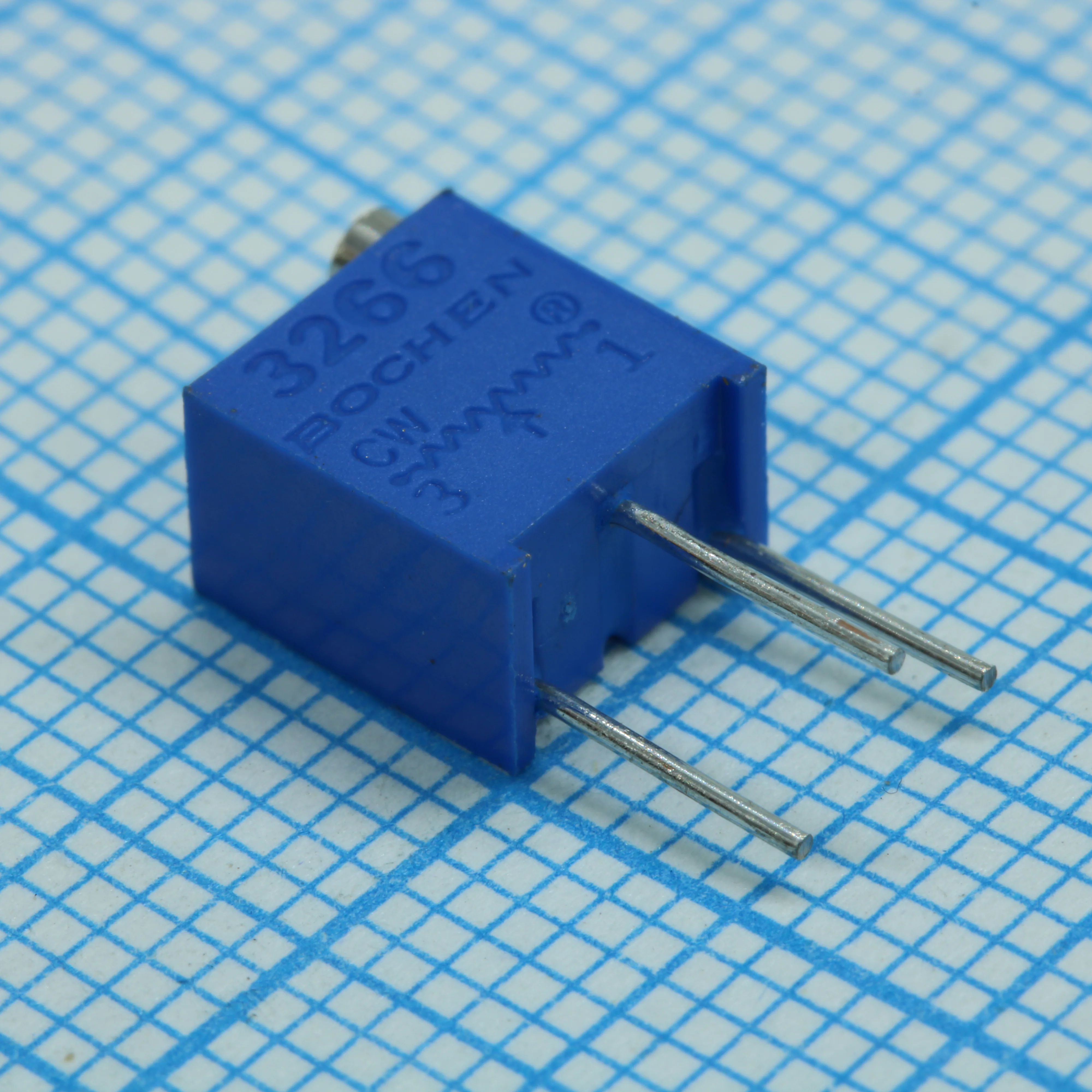 3266W-1-203 - Потенциометр многооборотный 20кОм 0.25Вт PC PIN