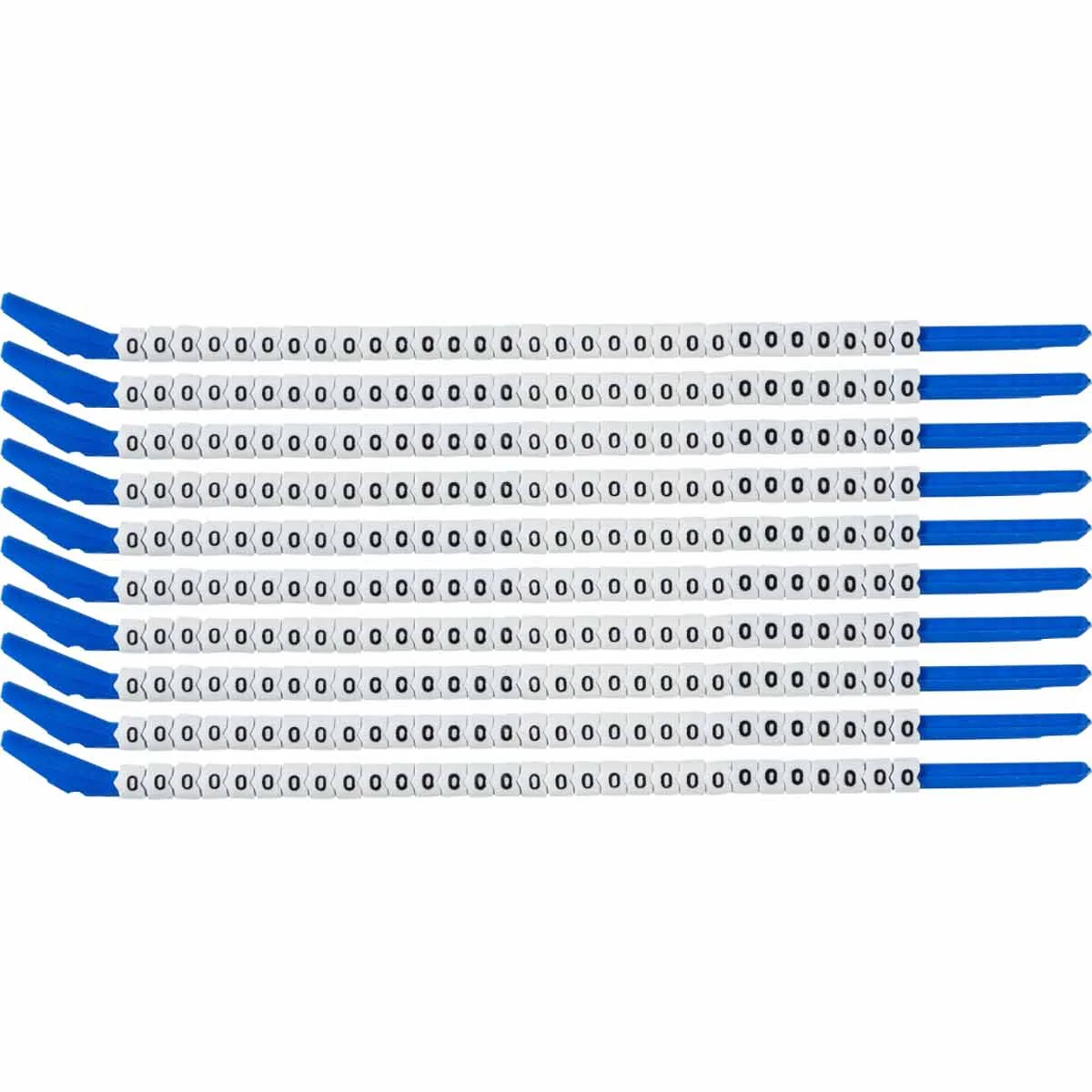 brd133224 - SCN-13-O-CAP клипсы белые, 300шт/упак, для провода 3,4-3,8мм диаметра, легенда O