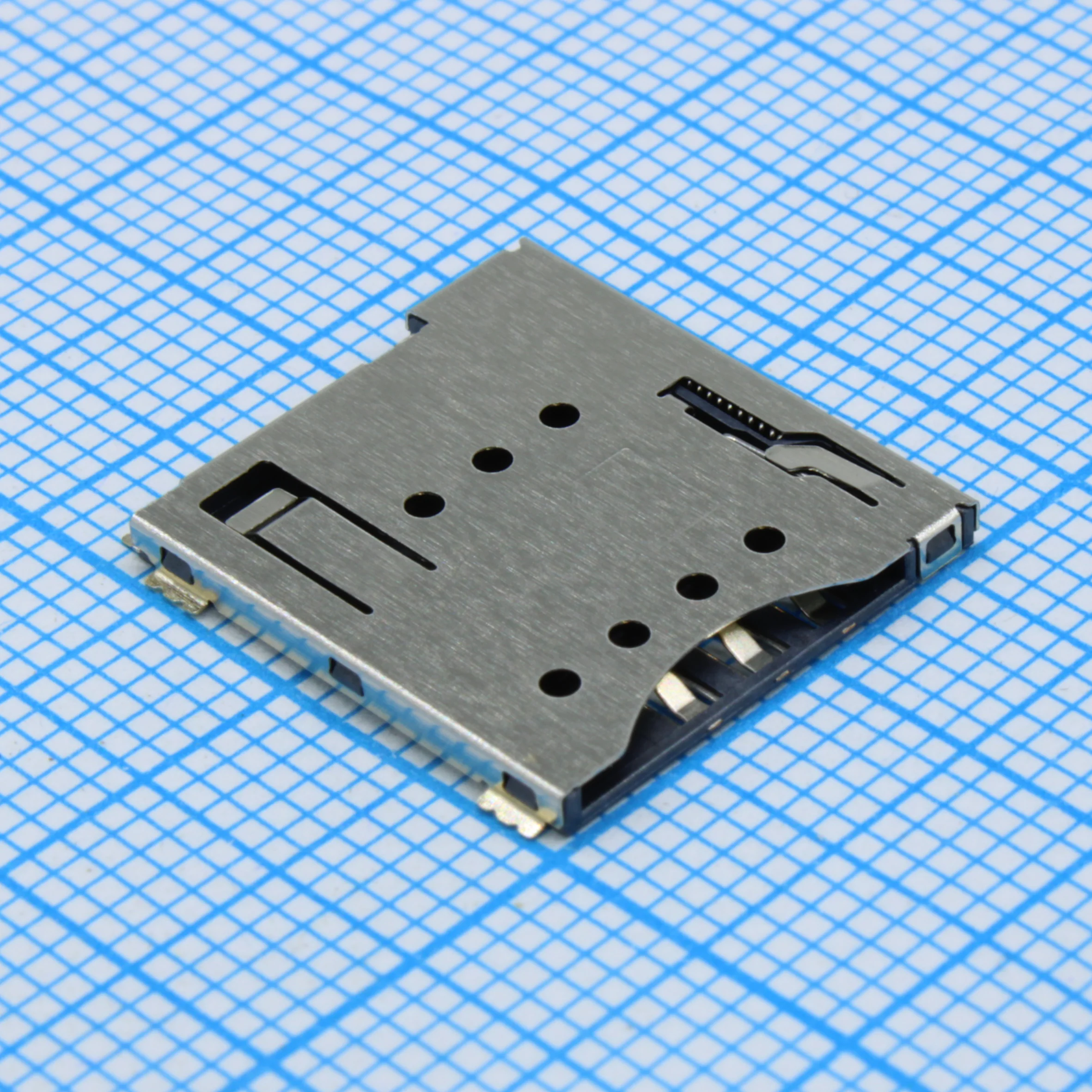 L-KLS1-SIM-090-(6+1)P-H1.5-R - Разъем микро SIM карты 6 контактов высота 1.5мм