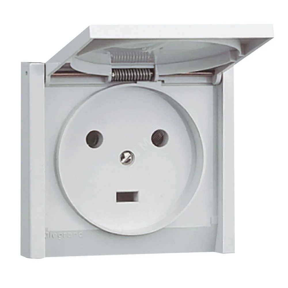 Plexo Розетка IP44 2К+З 20А 055703
