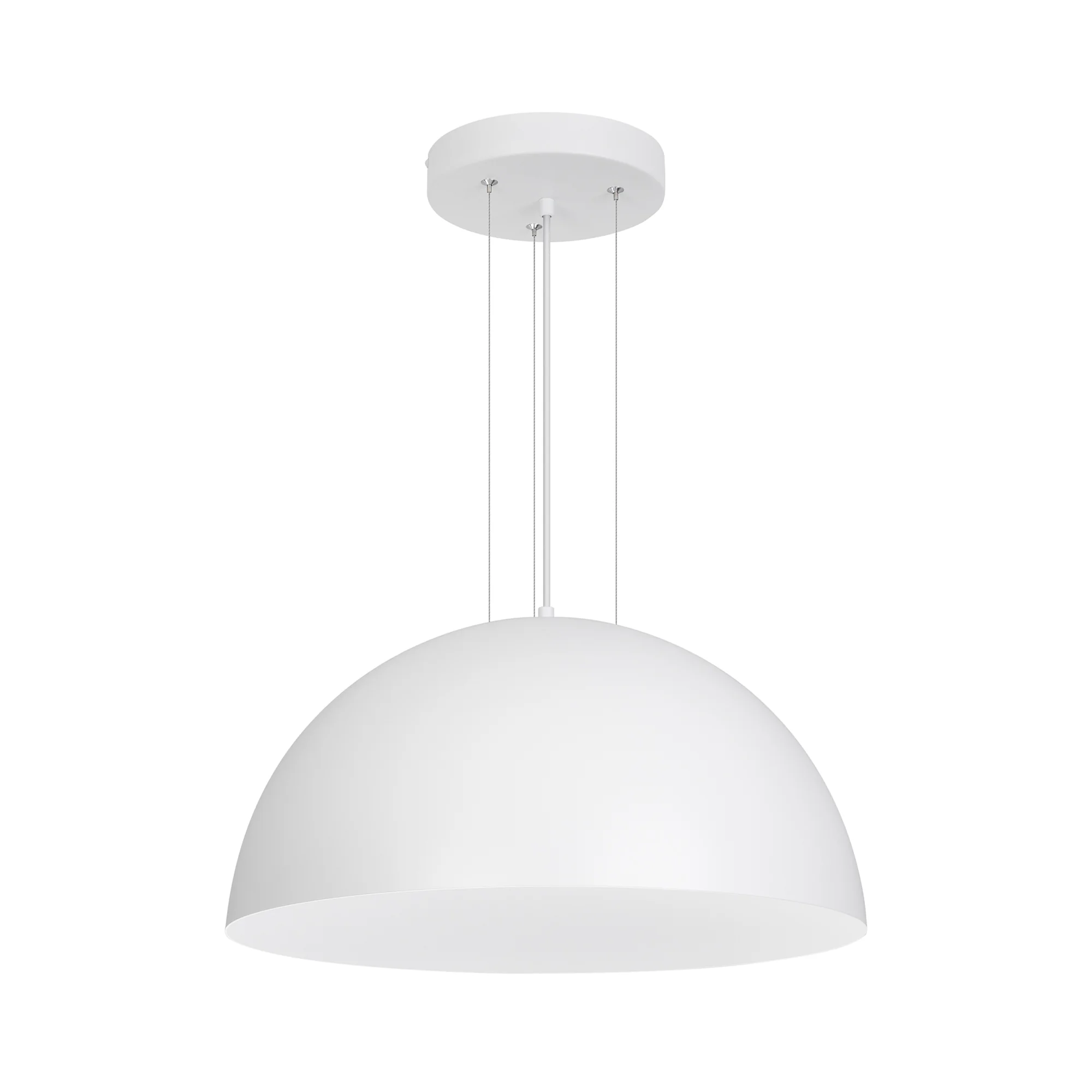 Светильник SP-RESTO-HANG-R500-30W Warm3000 (WH, 100 deg, 230V) 039697 - Подвесной светильник. Мощность 30 Вт, св. поток 1900 лм, 55 лм/Вт, теплый 3000 K, CRI>90, угол 100°, напряжение питания 230 В. Белый круглый корпус из алюминия, степень защиты IP20. Р