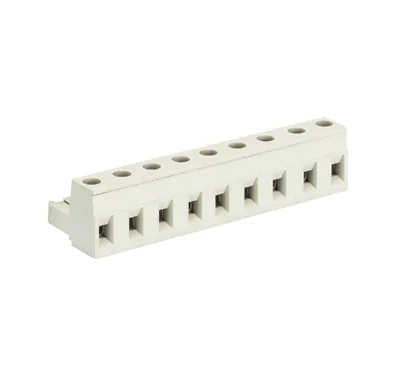 Розетка Wiecon 8313 B / 9 OB - Розеточный разъем, угловой, на кабель, шаг 7,5 мм, 9 полюсов, номинальное сечение: 2,5 мм кв., винтовая фиксация провода, 690V, 12А, с маркировкой, цвет: серый, серия 8313 B