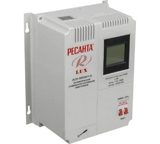 Стабилизатор напряжения АСН-5000 Н/1-Ц Lux 1ф 5кВт настен. IP20 63/6/16