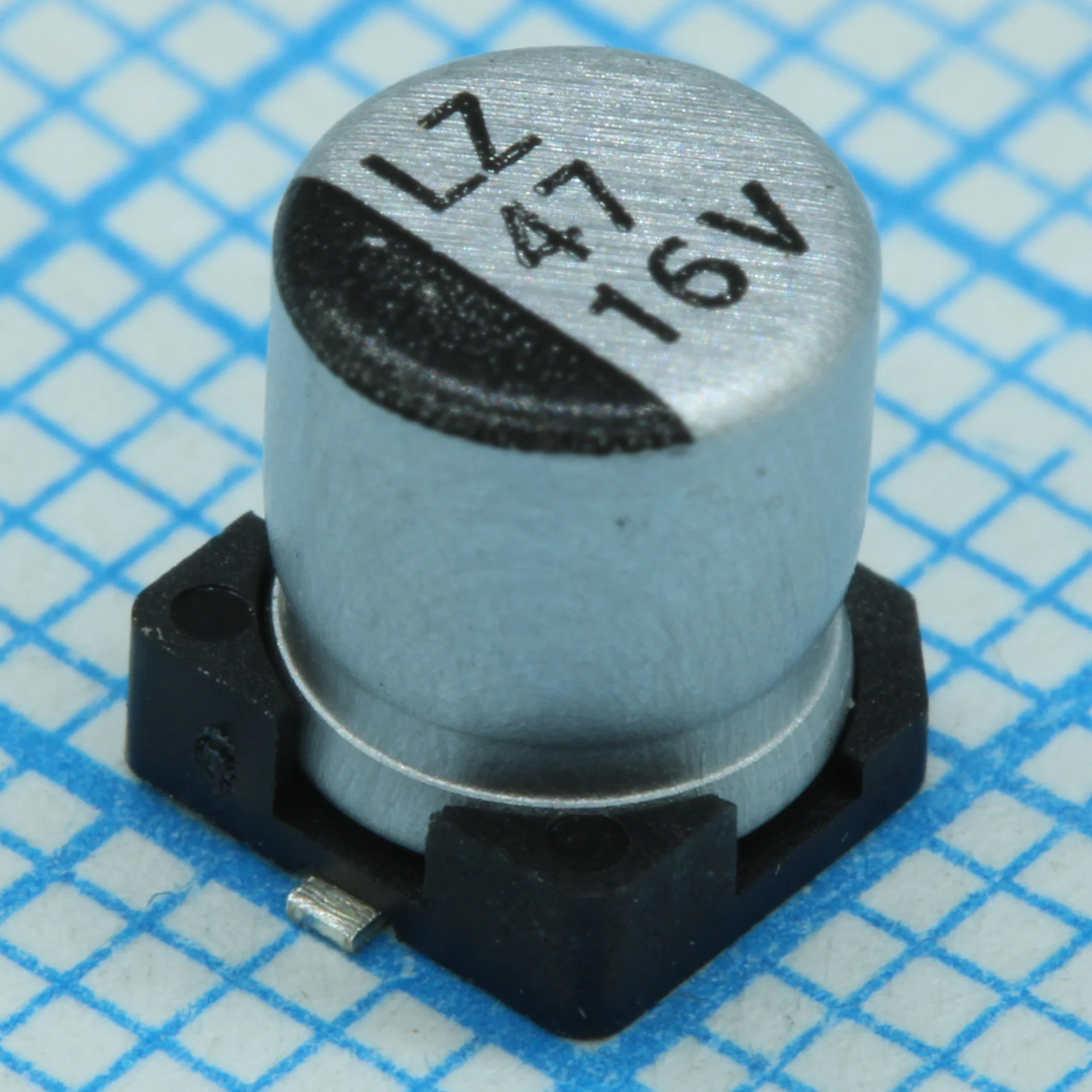 TS13C41C470MCT000R - Конденсатор алюминиевый электролитический низкоимпедансный 100мкФ 16В 20% 45мА 1.8Ом SMD 6.3x5.4мм 2000ч 105C