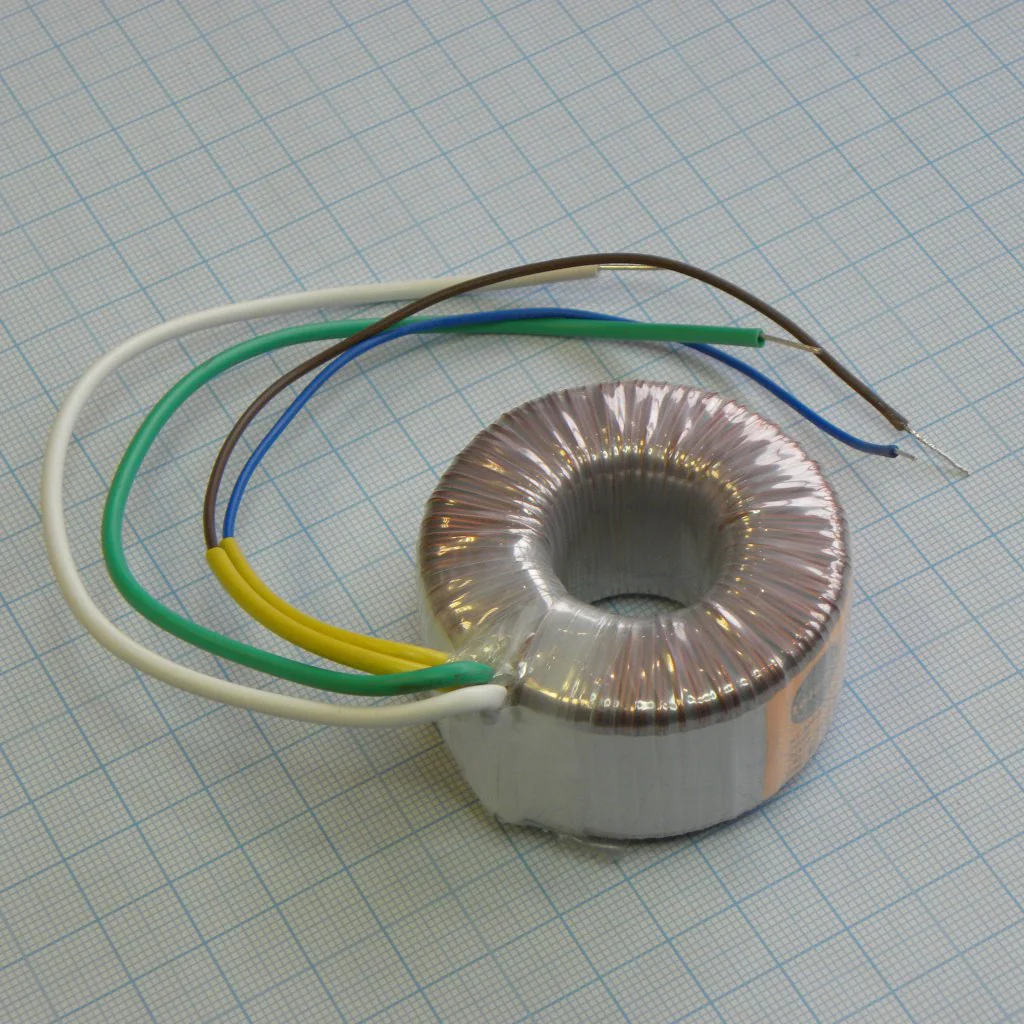 58-0020-024-S - Тороидальный трансформатор 20ВА 230В 24В 0,833A (57x35мм)
