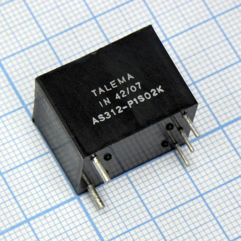 AS-312 - Датчик тока; 0-15A; 1:200СТ; 20-200kHz;   1об/2об