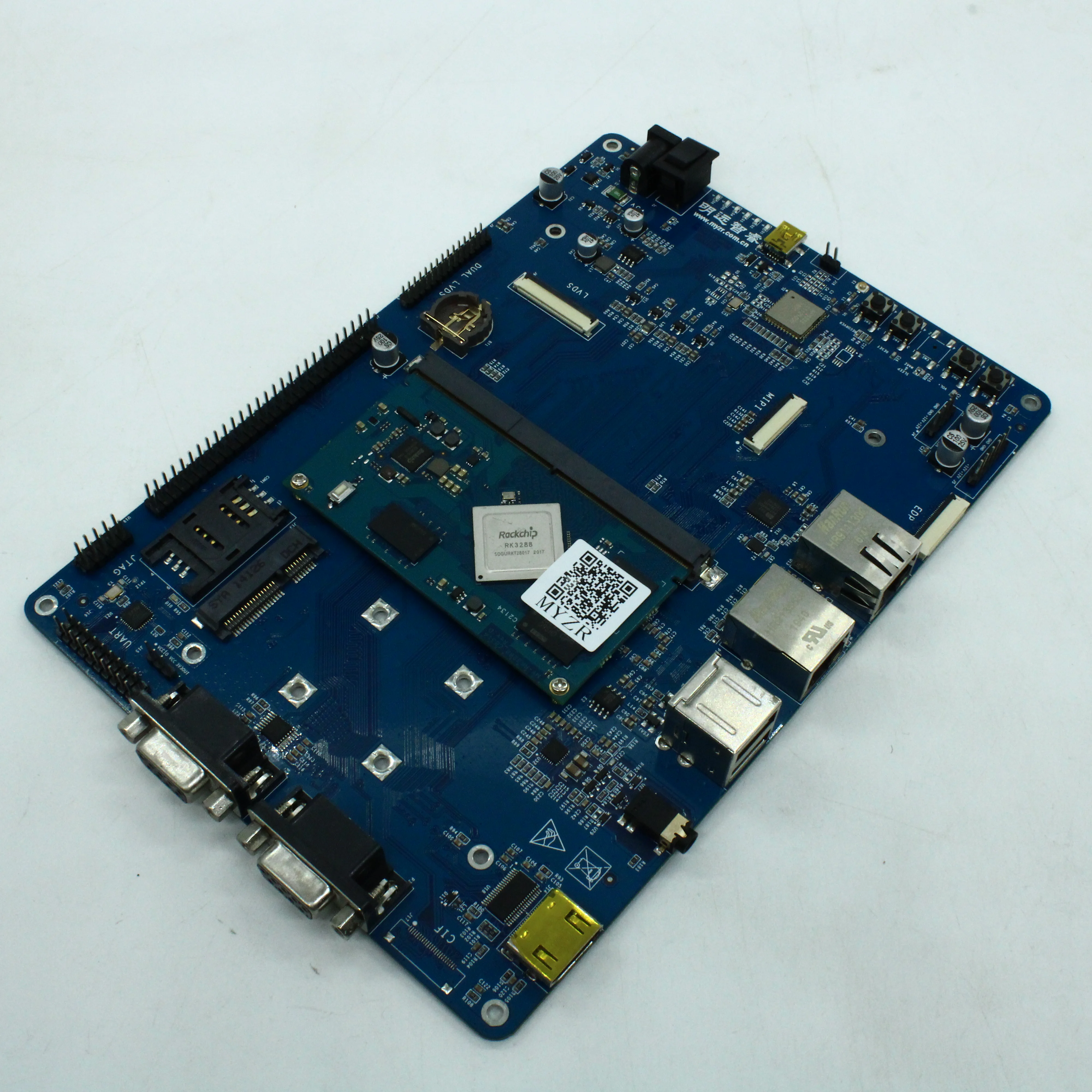 MYZR-RK3288-EK314-2G-8G - Отладочный комплект материснкая плата + SOM модуль на базе микропроцессора Rockchip RK3288. 2G-8G