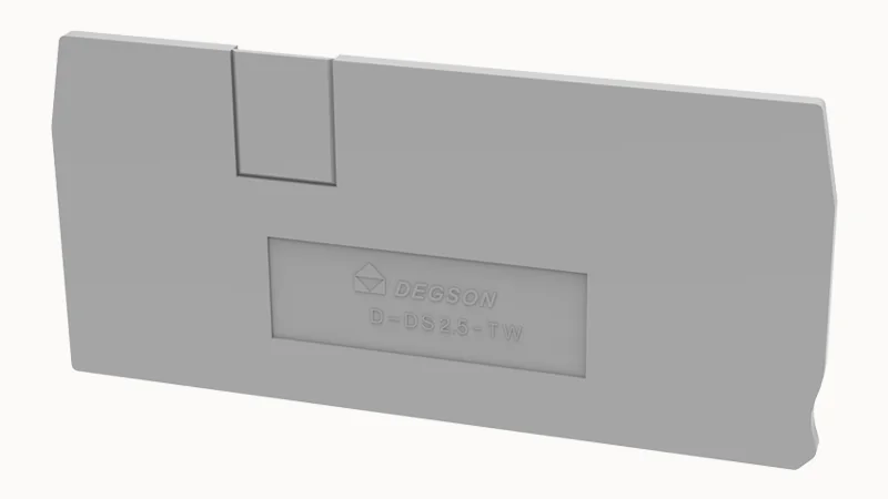 Торцевая крышка D-DS2.5-TW-MT-01P-11 - Торцевая крышка, для клемм DS2.5-TW-MT..., цвет: серый