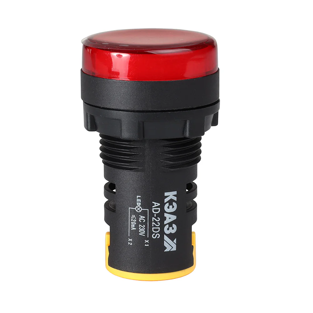 Лампа AD22DS(LED) матрица D22мм красный 24В AC/DC- 303939