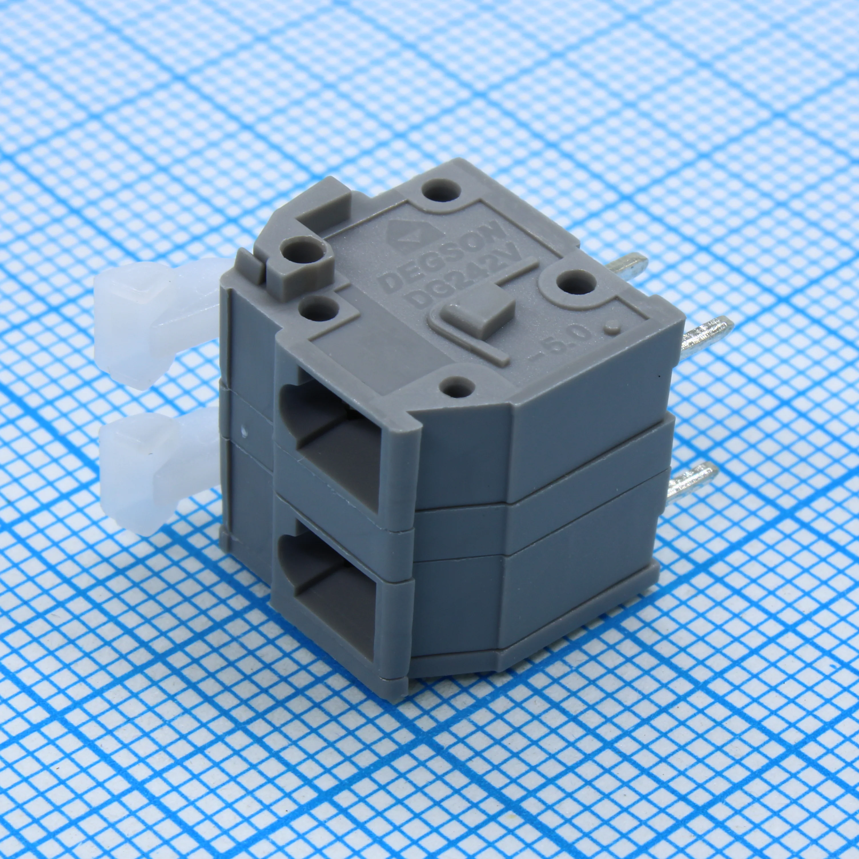 DG242V-7.5-02P-11-00A(H) - Нажимной, безвинтовой клеммный блок 2 контакта серия DG242V-7.5